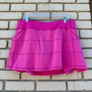 Lululemon Tiered Mini Skort in Sonic Pink - Size 12